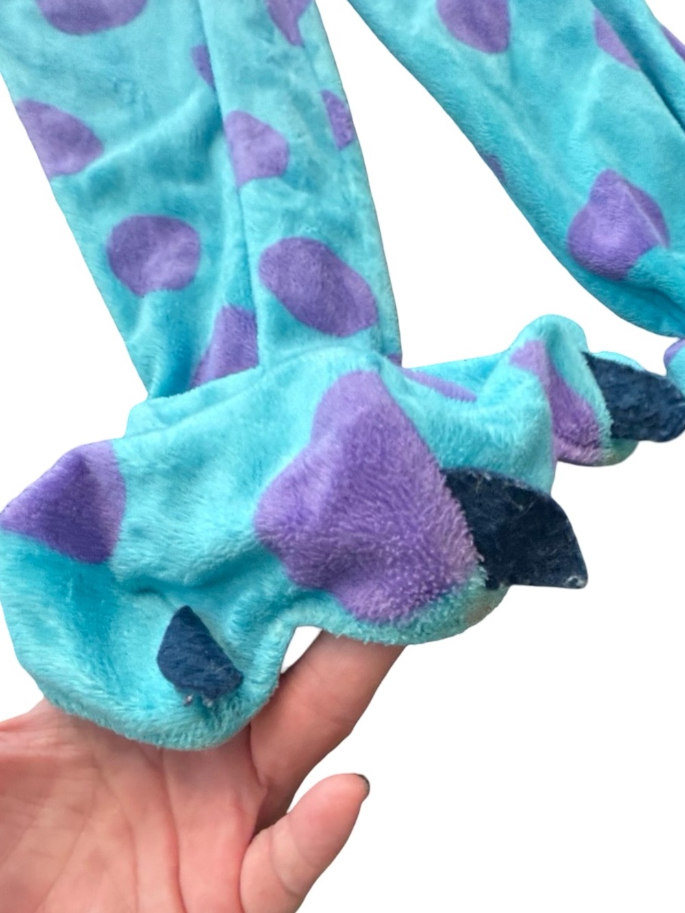 Disney Pixar Monsters Inc Sulley Jumpsuit Plush Halloween Costume Kids 4T-5T - Picture 4 of 7